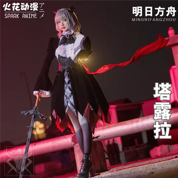 

Arknights Cosplay Costume new skin tyrant Talulah Black Dress halloween Women New Outfit free shipping