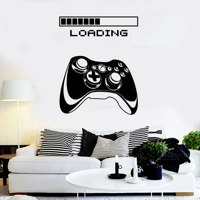 Game Room Handle Sticker Gamer Decal Gaming Posters Gamer Vinyl Wall Decals Parede Decor Mural Video Game Sticker