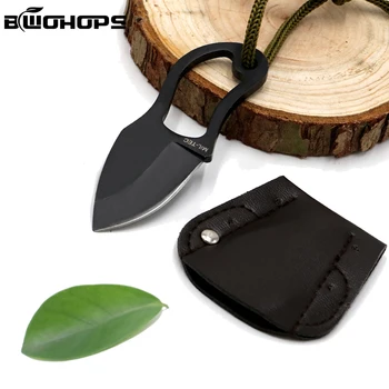 

Mini Survival Tactical Knife Outdoor Folding Blade Multi Hunting Fight Marking Jungle Claw Neck Stiletto Portable Army Penknife