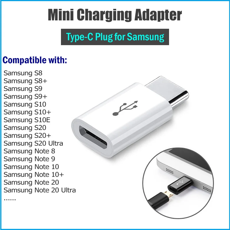 2 шт потребительских упаковок для микро кабель USB Type C адаптер зарядного