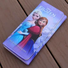 Дисней Минни София мультфильм плюшевый Кошелек для монет pu принцесса Айша Длинный кошелек подарок дети Микки Маус клатч карты замороженные