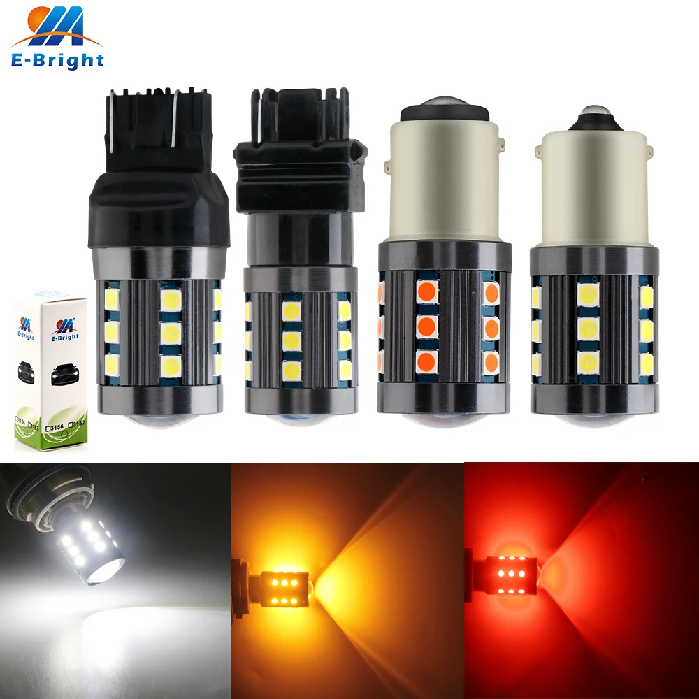 2 шт. светодиодные лампы 12 В DC 3030 24 SMD 1156 1157 3156 3157 7440 7443|Сигнальная лампа| |