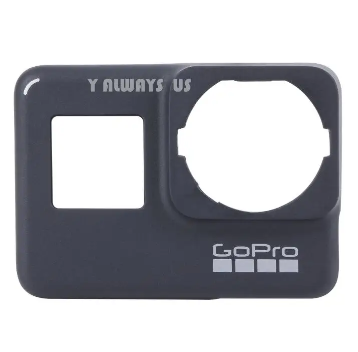 black Комплект для ремонта передней панели GoPro замена лицевой панели передняя панель Крышка для GoPro Hero 7 черный/белый/серебристый - Цвет: black