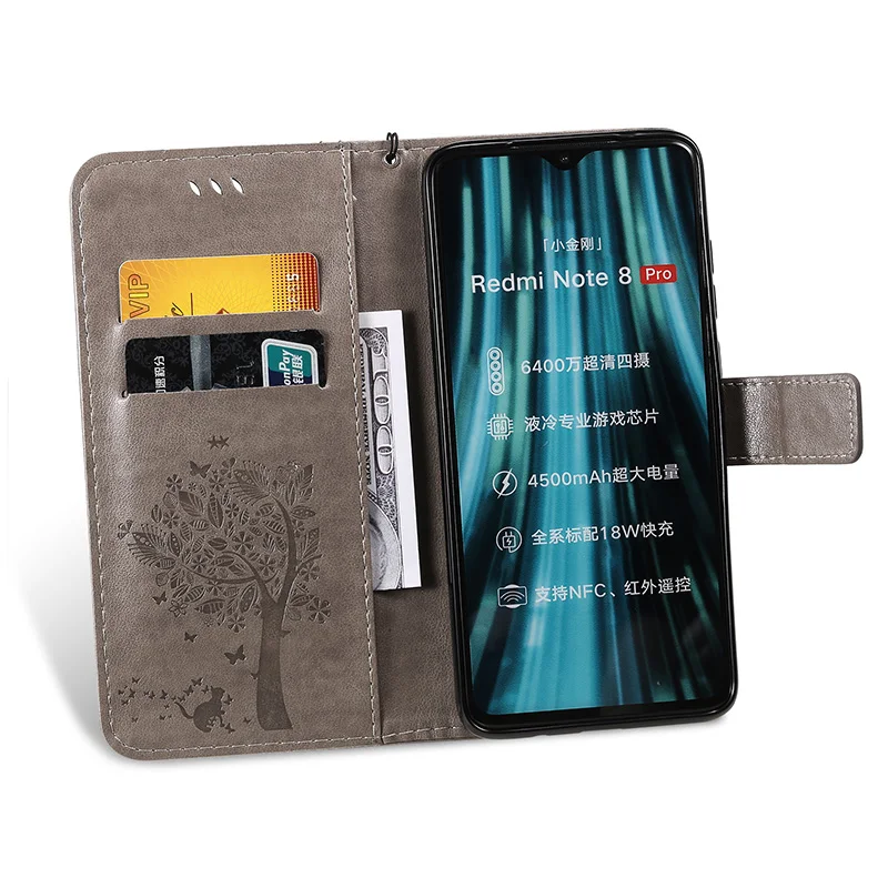 SophiaLong чехол для Xiaomi Redmi Note 7 8 T Кожаный чехол для Coque Xiomi Redmi Note 8 Pro 8 T 8A чехол для телефона s откидная крышка