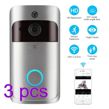 

Door Bell Remote Monitoring Doorbell WIFI Smart Visible Digital Door Viewer Voice call Wireless Camera Home Security Monitoring