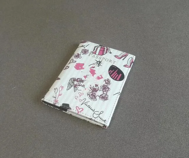 Розовая полоса Держатель для паспорта кредитный держатель для карт кожаный женский чехол для карт ID Органайзер