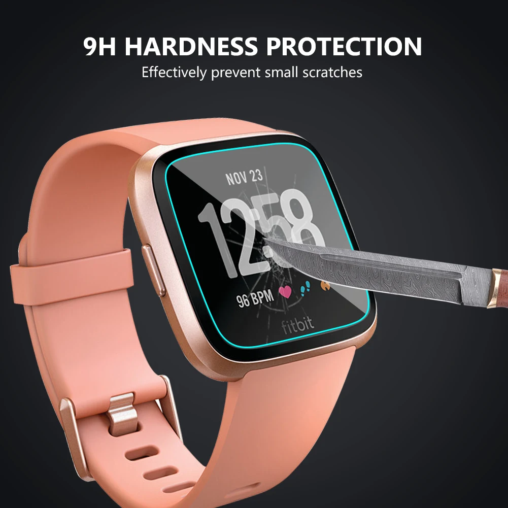 2.5D Закаленное стекло Защитная пленка для Fitbit Versa 9H Smart Watch защитная пленка|Защита