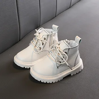 

2019 Children Kid Baby Girls Boys Ankle Sport Zip Short Boots Bootie Casual Shoes Mixed Colors Cross-tied Charming Rubber boots