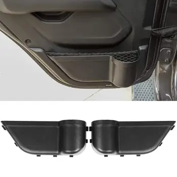 

2pcs Car Rear Door Storage Box Side Pockets Organizer for 2018-2020 JL & 2020 Jeep Gladiator JT 4-Door Auto Interior Accessories