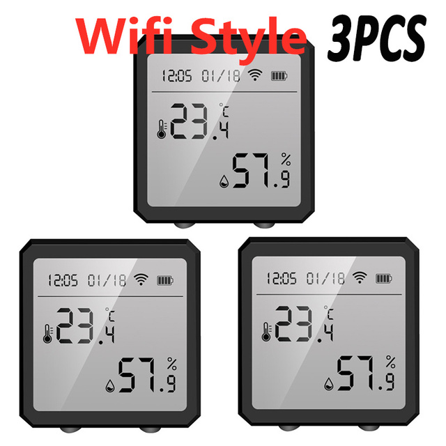 WIFI Zigbee Temperature and Humidity Sensor Controller Meter Indoor Hygrometer Thermometer with LCD Display for Smart Home