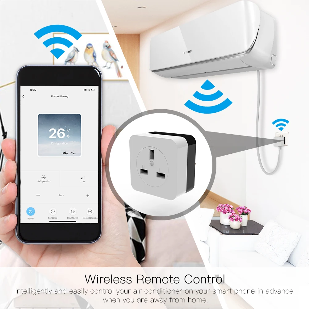 WiFi Smart 16A кондиционер компаньон ИК пульт дистанционного управления Лер настенный штекер Smart Life Tuya приложение управление работа с Alexa Google Home