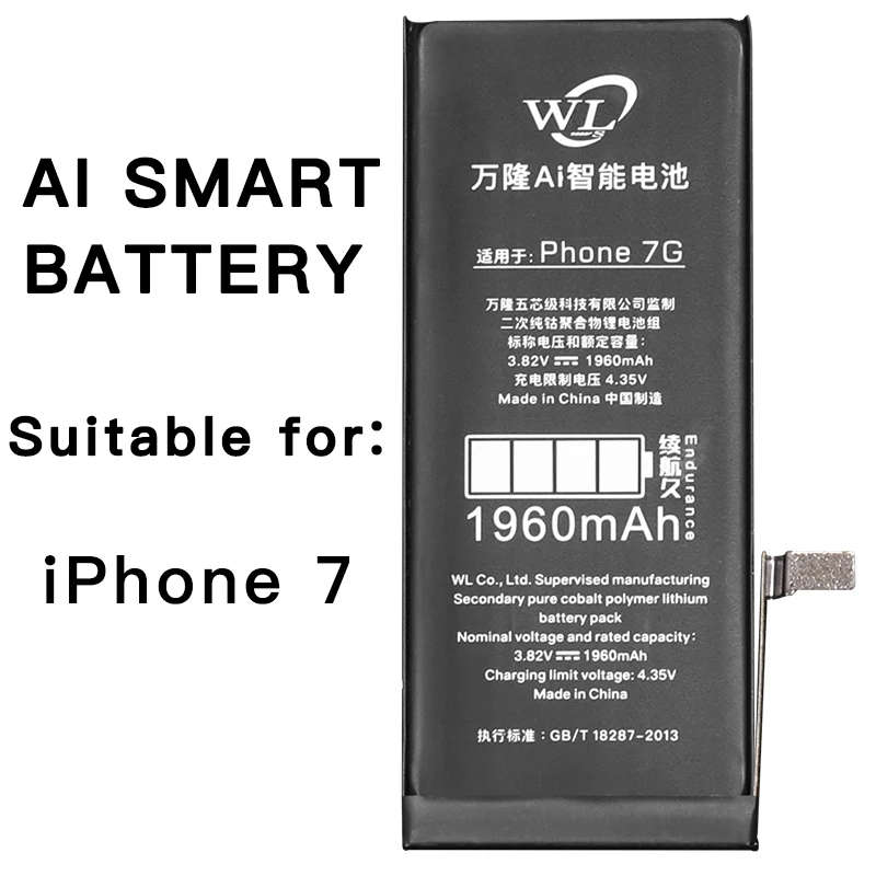 

WL Official Store Lithium Battery For Apple iPhone 7 7 Plus 8 8 Plus X Replacement Batteries Internal Phone Bateria