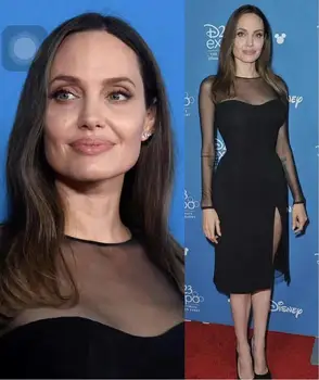 

Winter Style Sexy O Neck Long Sleeve Mesh Black Bandage Dress 2019 Designer Fashion Party Dress Vestido