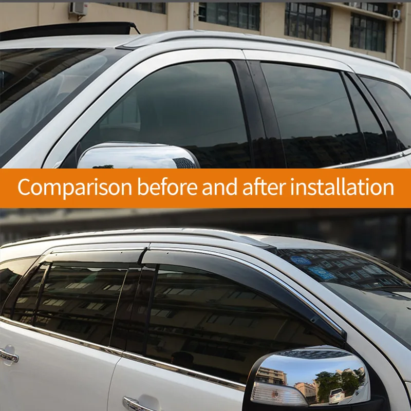 Rain shield Windows visor side wind window deflectors visor windshield on the windows accessories For Ford Everest 2015-2020