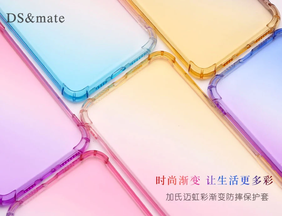 Силиконовая, в цветах радуги чехол для iPhone 11 Pro градиентный ударопрочный чехол для iPhone 11 Pro Max мягкий чехол из ТПУ Coque Funda