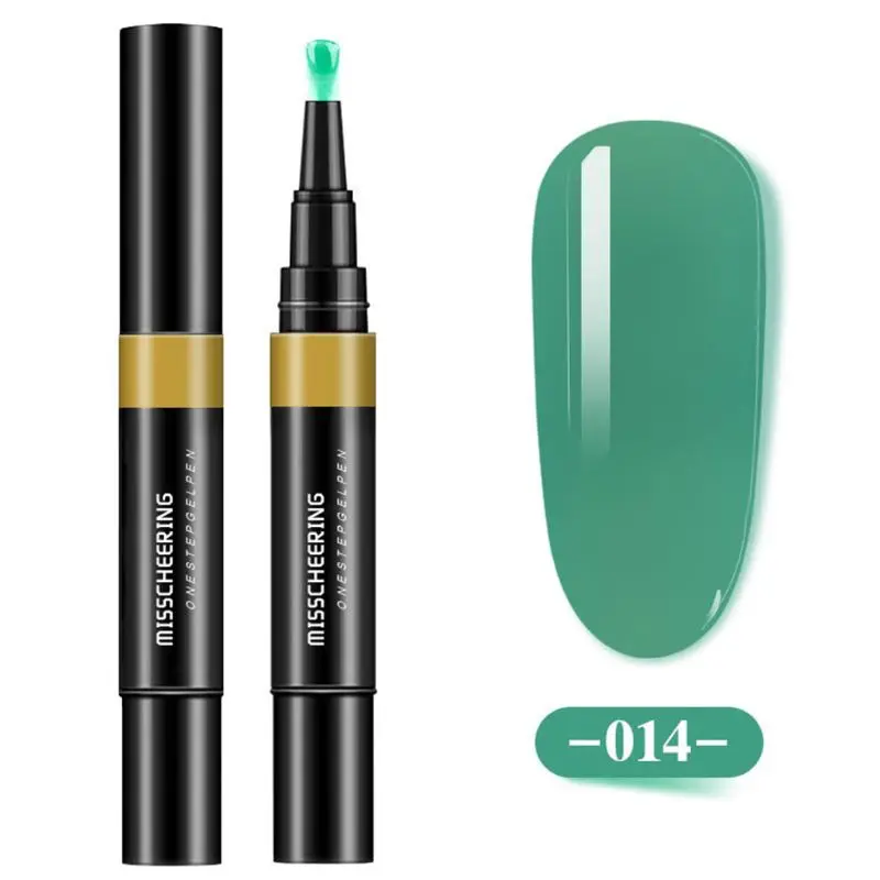 3 in 1 Nail Polish Pen Gel Varnish One Step No Need Top Base Special Design Professional Home Use 24 Colors