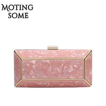 

Ladies Evening Bags Luxury Acrylic Day Clutch Gold Clutch Handbag Wedding Hot Hot Bags Women Chic Chain Shoulder Bag 2019 New