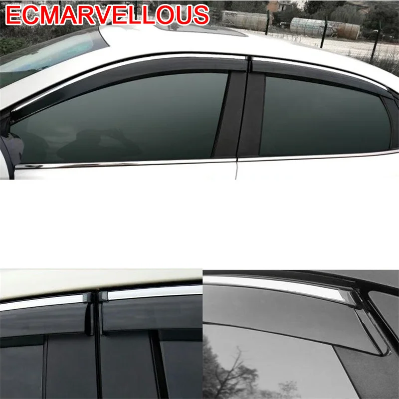 Part Modified Exterior Automovil Protector Window Visor Car Anti Rain Awning Shelter FOR Ford Edge Escort Focus Kuga Mondeo | Автомобили и