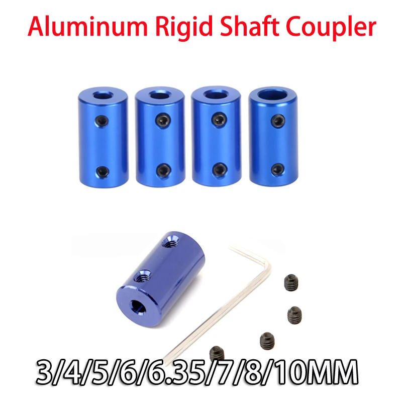 D14L25 Aluminum Alloy Coupling Bore 3*4*5*6*6.35*7*8*10mm 3D Print Part Flexible Shaft Coupler Screw Part Stepper Motor 1pc Shaft Coupler Flexible Coupling Shaft Connector