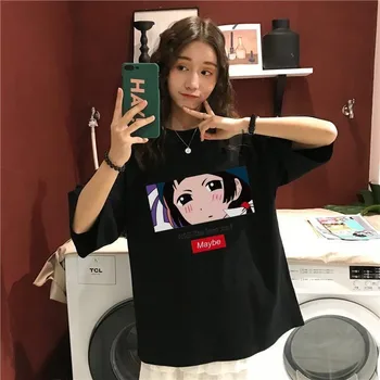 

NiceMix harajuku tshirt women clothes kawaii tee cartoon print 2020 summer t-shirt Korean students top clothings o-nack tshirt