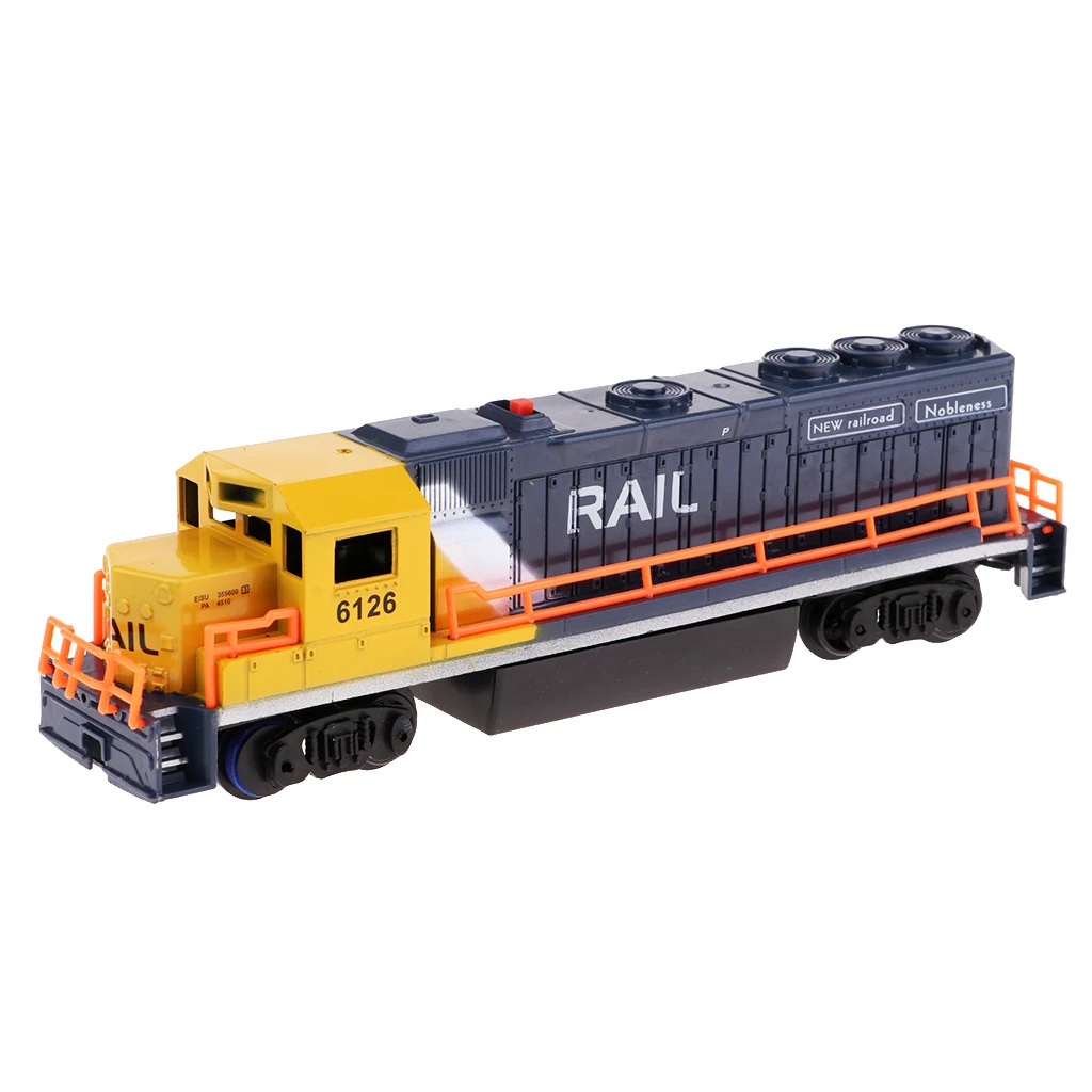 

Kids Toy Locomotive Train Railway Internal Combustion Engine Model Electric Retro Diecast Train Headstock Sand Table Accessories