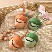 

1pc Portable Baby Silicone Pacifier Holder Case BPA Free Cartoon Mushroom Shape Soft Soother Container Box Silicone Baby Product