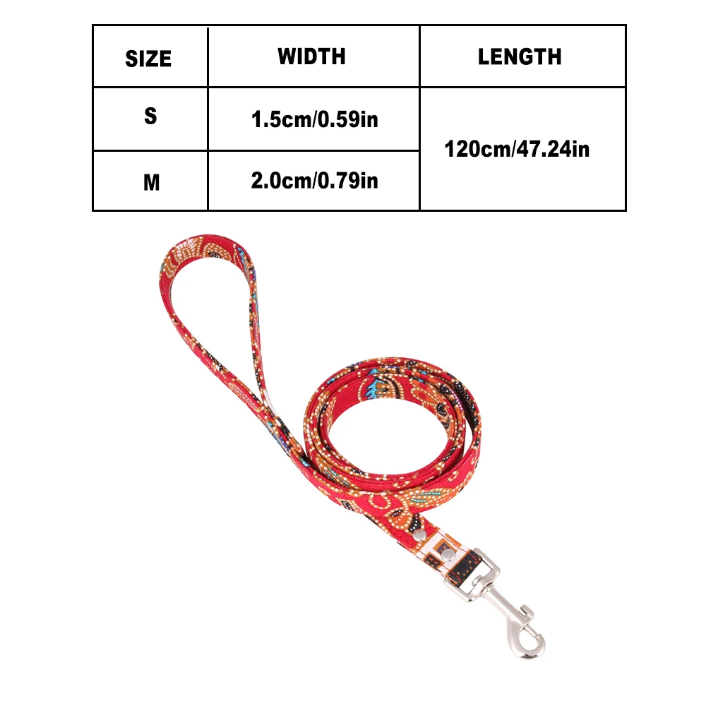 Red DogLeash Традиционный регулируемый поводок для собаки поводки для питомцев, собак для больших маленьких собак, щенков, Хлопковый Канат, поводок для собак, открытый, Correa para Perro - Цвет: Red DogLeash
