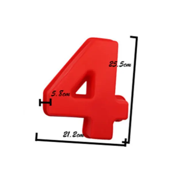 10 Inches Large Arabic Numeral Silicone Mold 0-9 Number Shape Baking Mold Wedding Birthday Anniversary Cake Decoration Tool 4