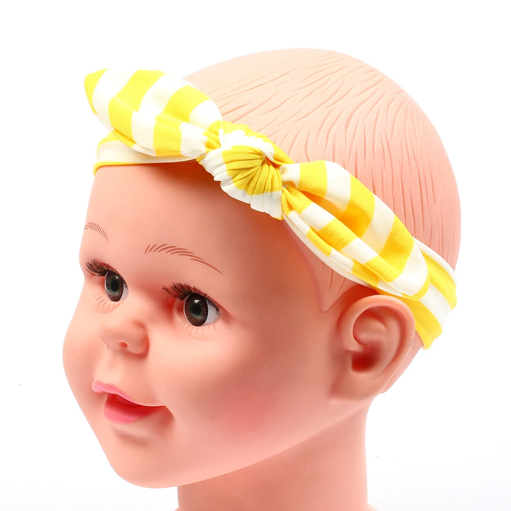 В полоску повязка на голову для девочек младенческой волос Аксессуары Одежда band повязка на голову головные уборы для новорожденных тиара