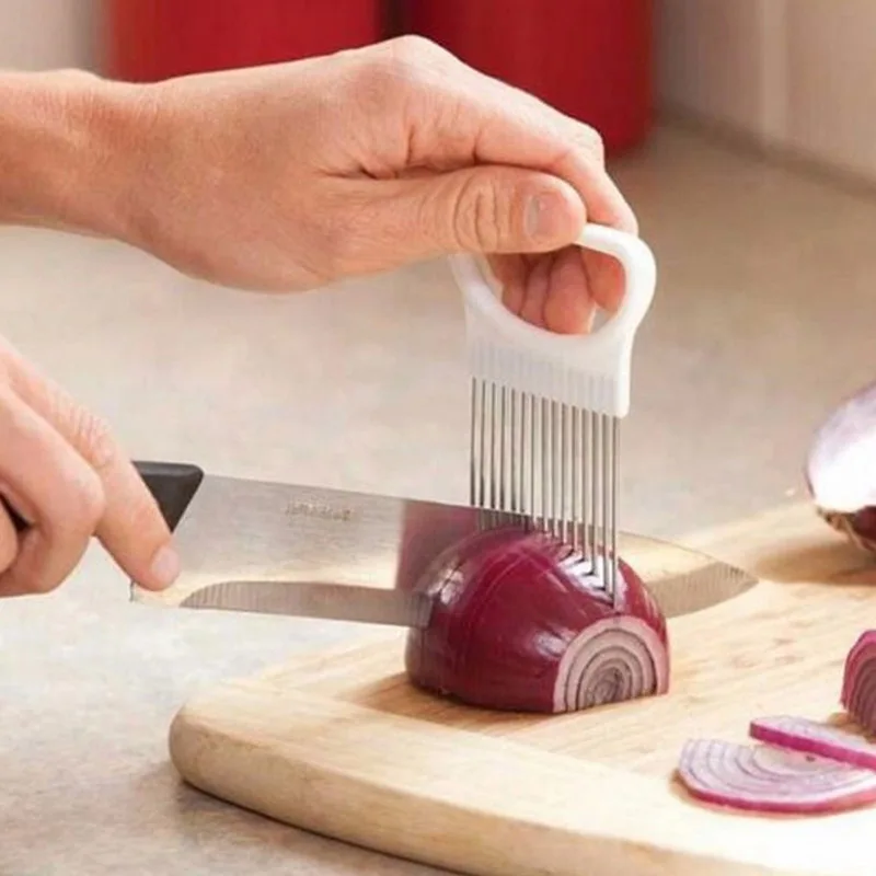 buy 1 PCS Stainless Steel Steak Meat Tenderizer Onion Vegetables Slicer Kitchen Gadgets Cooking Tools Meat Tenderizer Slicing Cutter