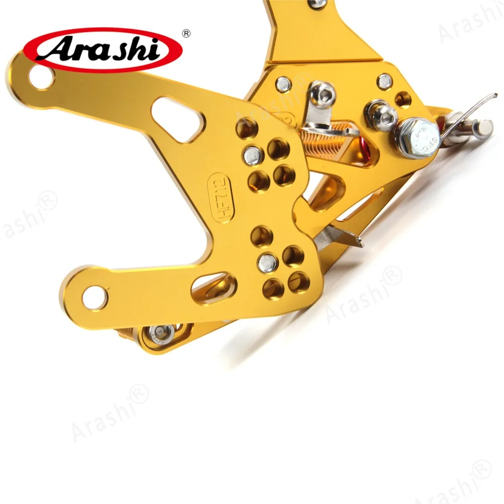 Arashi 1 Набор для YAMAHA YZF R1- ЧПУ Регулируемая подножка подножки Rider задние наборы Rearset R1M R1S RN32 золото