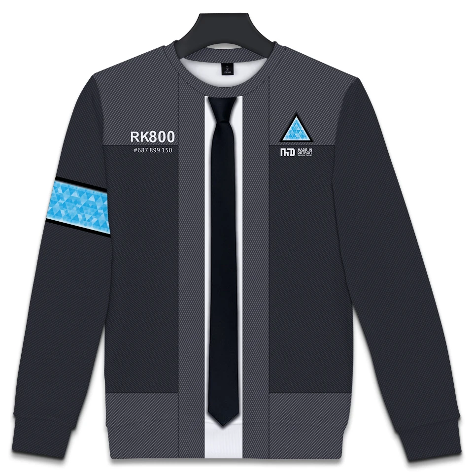 Game Detroit Become Human RK800 Connor 3d Printed Cosplay Hoodie Men Women Long Sleeve Jacket Sweatshirt Hoody Streetwear Coat Game Detroit Become Human RK800 Connor 3d Printed Cosplay Hoodie Men Women Long Sleeve Jacket Sweatshirt Hoody Streetwear Coat
