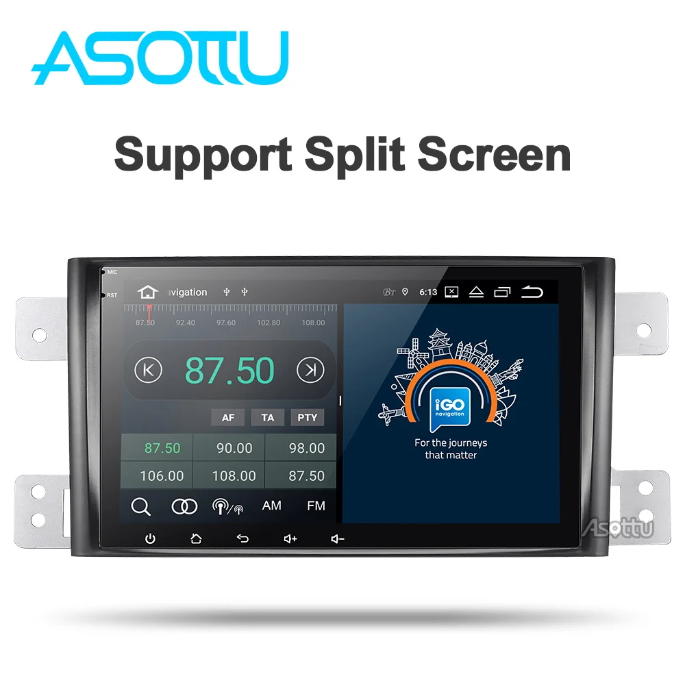 Asottu ips Android 9,0 PX30 dvd для Suzuki Grand Vitara 2005-2012 мультимедийная Главная панель gps радио gps плеер стерео gps навигация