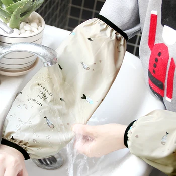 

Autumn and winter cute cartoon men and women children leggings sleeves adult office anti-fouling waterproof cleaning ong