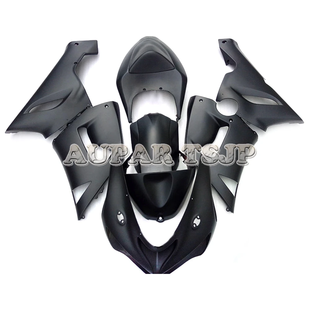 Матовый чистый черный полный обтекатель для Kawasaki ZX-6R 636 2005 2006 ZX6R 05 06 ABS пластиковый