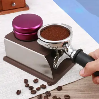 

58mm Adjustable Macaron Coffee Espresso Tamper 304 Stainless Steel Thread Distribution Leveler Tools for Espresso Coffee Grounds