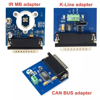 

IPROG KLine Adapter CAN Adapter IR MB Adapter + K-LINE + CAN BUS Adapter for V80 Iprog Iprog+ Pro Programmer Iprog