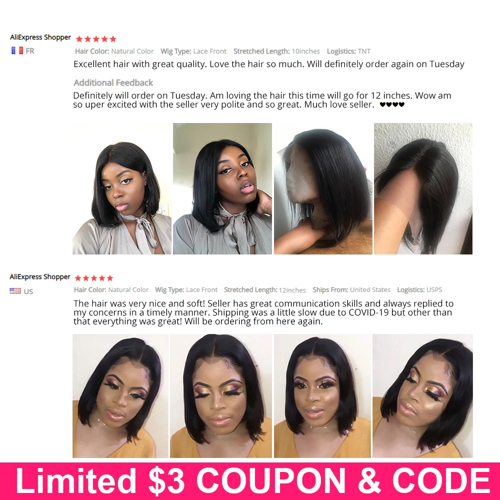 Closure wig Short Wig Bob Human Hair 4x4 13x4 Front Human Lace Wigs Virgin Hair Wigs Straight Lace Front Wig Bob