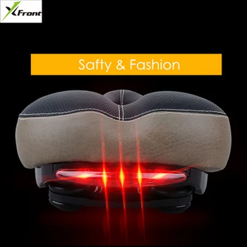 

New Brand MTB Bike Taillight Cushion Bike Leather Saddle Rail Hollow Soft Bicycle Part Cycling Seat Saddle Cover 2 Styles