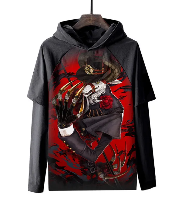 Nuevo Sudadera Con Capucha Аниме игра OverLord 3D Sudadera Con Capucha унисекс Sudadera Con Estampado Ropa - Цвет: Style7