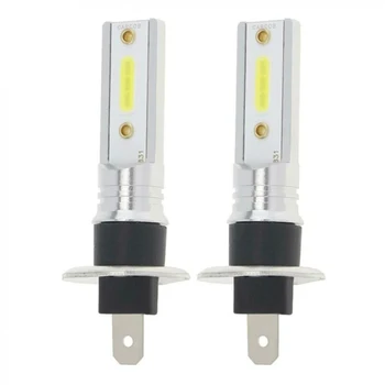 

2X H1 COB LED Car Headlight 12W Hi/Lo Beam Driving DRL Lamp Light Bulb plug and play 12W DC 12-24V car light assembly
