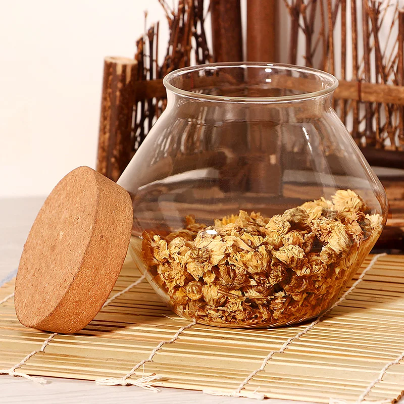 Glass Storage Tank Cork Sealed Storage Tank Kitchen Grain Storage Tank Coffee Tea Sealed Cans Candy Gift Cans