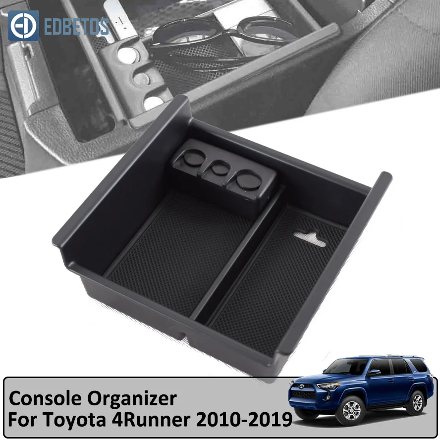 Armrest Secondary Glove Box For Toyota 4Runner 2010- Center Console Organizer Tray- 4Runner Stowing Tidying Accessories
