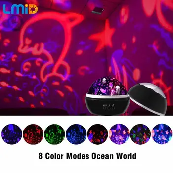 

Colorful Rotating Projector Night Light Starry Sky Star Master Children Kids Baby Sleep Romantic LED USB Projection Lamp