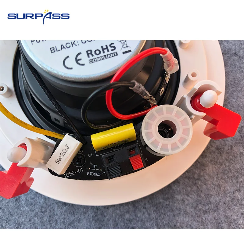 Домашний потолочный динамик 5 дюймов настенный белая крыша громкий система