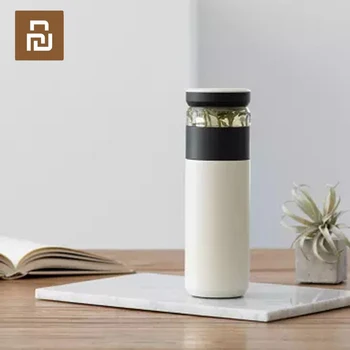 

Original Youpin Fun Home Portable Water Vacuum Cup 520ml Outdoor Travel Tea water separation Bottle Warm 3 in 1 Office Bottle