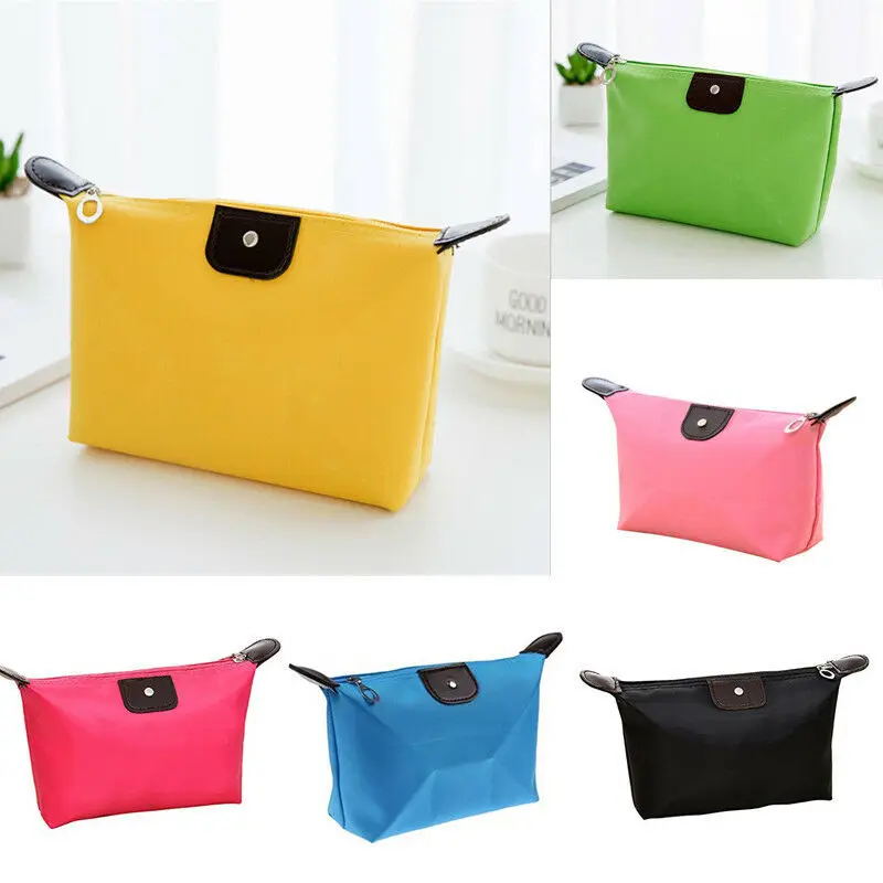 Водонепроницаемая косметичка для женщин однотонная Повседневная Сумочка