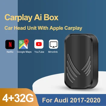 شراء أبل Carplay Ai صندوق سيارة الوسائط المتعددة صندوق فيديو لأودي A4 A5 A6 A7 Q2 Q3 Q5 Q8 نظام أندرويد صندوق التلفزيون اللاسلكية مرآة لينك