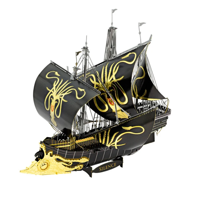 

3D Metal Puzzle Silence Model KITS DIY Laser Cut Assemble Jigsaw Toy Gift for Children