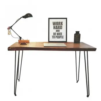 

Nordic minimalist solid wood bedroom desk home desk and chair irregular computer desk designer writing desk